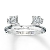 Thumbnail Image 0 of Previously Owned THE LEO Diamond Enhancer Ring 1/2 ct tw Princess & Round-cut 14K White Gold - Size 9.75