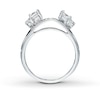 Thumbnail Image 1 of Previously Owned THE LEO Diamond Enhancer Ring 1/2 ct tw Princess & Round-cut 14K White Gold - Size 9.75