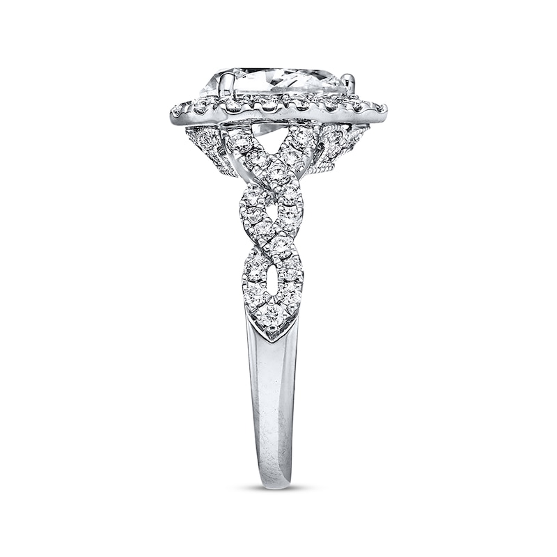 Main Image 2 of Previously Owned Neil Lane Diamond Engagement Ring 2-1/8 ct tw Pear & Round 14K White Gold