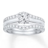 Thumbnail Image 2 of Previously Owned Diamond Enhancer Ring 1/2 ct tw Round-cut 14K White Gold