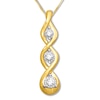 Thumbnail Image 0 of Previously Owned Diamond Necklace 1/3 ct tw Round-cut 10K Yellow Gold 18"