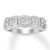 Thumbnail Image 0 of Previously Owned Diamond Anniversary Band 3/4 ct tw Princess & Round-cut 14K White Gold