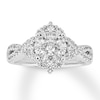 Thumbnail Image 0 of Previously Owned Diamond Engagement Ring 1 ct tw Round-cut 14K White Gold - Size 8.5