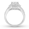 Thumbnail Image 1 of Previously Owned Diamond Engagement Ring 1 ct tw Round-cut 14K White Gold - Size 8.5