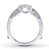Thumbnail Image 1 of Previously Owned Enhancer 1/2 ct tw Round-cut Diamonds 14K White Gold - Size 8.5
