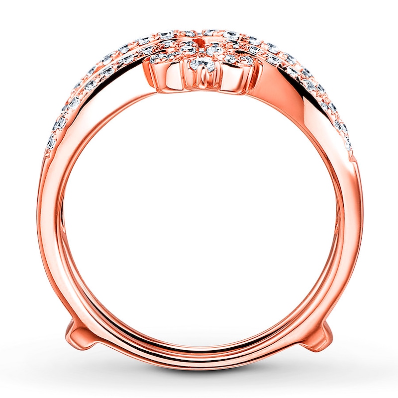 Main Image 2 of Previously Owned Diamond Enhancer Ring 1/2 ct tw 14K Rose Gold - Size 8