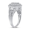 Thumbnail Image 1 of Previously Owned Diamond Fashion Ring 1 ct tw Round & Baguette-cut 10K White Gold - Size 8.25