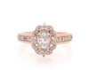 Thumbnail Image 1 of Previously Owned Diamond Engagement Ring 7/8 ct tw Oval & Round 14K Rose Gold