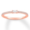 Thumbnail Image 1 of Previously Owned Diamond Anniversary Band 1/6 ct tw Baguette & Round-cut 10K Rose Gold