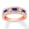 Thumbnail Image 0 of Previously Owned Sapphire Anniversary Band 1/2 ct tw Diamonds 14K Rose Gold
