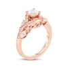 Thumbnail Image 2 of Previously Owned Adrianna Papell Diamond Engagement Ring 1 ct tw Round & Marquise-cut 14K Rose Gold - Size 10