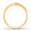 Thumbnail Image 1 of Previously Owned Men's Diamond Wedding Band 1/15 ct tw Round-cut 10K Yellow Gold - Size 8