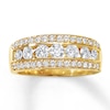 Thumbnail Image 0 of Previously Owned Diamond Anniversary Ring 1 ct tw Round-cut 14K Yellow Gold - Size 13.5
