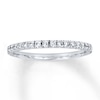 Thumbnail Image 1 of Previously Owned Diamond Wedding Band 1/5 ct tw Round-cut 14K White Gold - Size 9.75