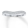 Thumbnail Image 0 of Previously Owned Diamond Enhancer Ring 1/6 ct tw Round-cut 10K White Gold - Size 10.5