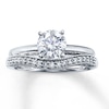 Thumbnail Image 3 of Previously Owned Diamond Enhancer Ring 1/6 ct tw Round-cut 10K White Gold - Size 10.5