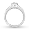 Thumbnail Image 2 of Previously Owned Diamond Engagement Ring 1/3 ct tw Round-cut 10K White Gold - Size 9.75