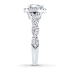 Thumbnail Image 2 of Previously Owned Neil Lane Engagement Ring 3/4 ct tw Pear & Round-cut Diamonds 14K White Gold - Size 9.25