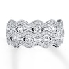 Thumbnail Image 0 of Previously Owned Diamond Ring 1-1/4 ct tw Round-cut 14K White Gold - Size 10.25