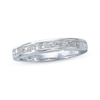 Thumbnail Image 0 of Previously Owned Diamond Wedding Band 3/4 ct tw Princess-cut 14K White Gold - Size 4.25