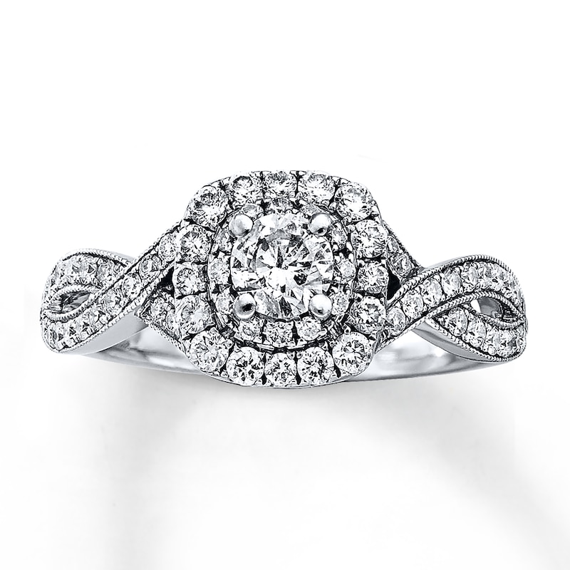 Main Image 1 of Previously Owned Neil Lane Engagement Ring 7/8 ct tw Diamonds 14K White Gold