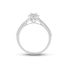 Thumbnail Image 2 of Previously Owned  Diamond Engagement Ring 1/2 ct tw Princess & Round 14K White Gold