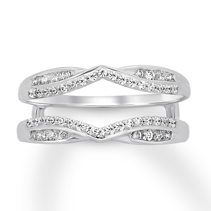 Main Image 1 of Previously Owned Diamond Enhancer Ring 1/3 ct tw Round-cut 14K White Gold