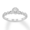 Thumbnail Image 1 of Previously Owned Diamond Engagement Ring 1/4 ct tw Round-cut 10K White Gold