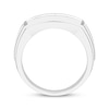 Thumbnail Image 3 of Previously Owned Men's Diamond Wedding Band 1 ct tw Round-cut 10K White Gold