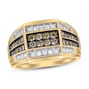 Thumbnail Image 0 of Previously Owned Men's Brown & White Diamond Ring 1 ct tw 10K Yellow Gold
