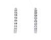 Thumbnail Image 1 of Previously Owned Diamond Hoop Earrings 1/4 ct tw 10K White Gold