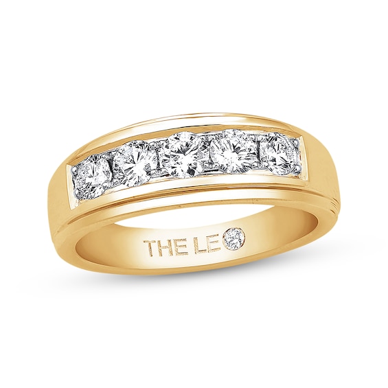 Previously Owned Men's THE LEO Diamond Band 1 ct tw Round-cut 14K Yellow Gold