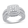 Thumbnail Image 0 of Previously Owned Diamond Fashion Ring 1 ct tw Round & Baguette 10K White Gold