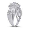 Thumbnail Image 1 of Previously Owned Diamond Fashion Ring 1 ct tw Round & Baguette 10K White Gold