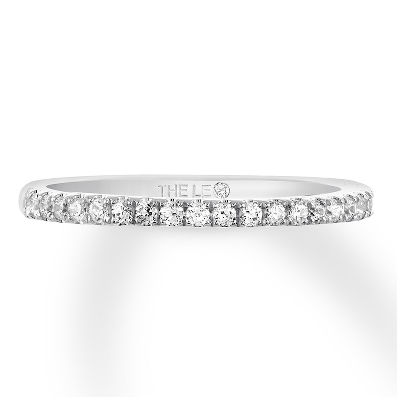 Previously Owned THE LEO Diamond Wedding Band 1/5 ct tw Round-cut 14K White Gold