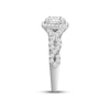 Thumbnail Image 1 of Previously Owned  Diamond Engagement Ring 7/8 ct tw Baguette & Round-cut 14K White Gold