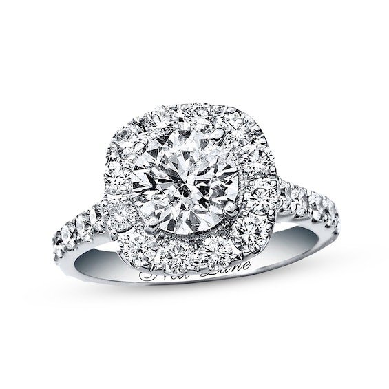 Previously Owned Neil Lane Engagement Ring 2-3/4 ct tw Round-cut Diamonds 14K White Gold - Size 4.75