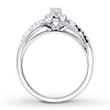 Thumbnail Image 1 of Previously Owned Diamond Engagement Ring 1/4 ct tw Round-cut 10K White Gold Size 4.25