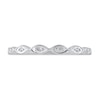 Thumbnail Image 3 of Previously Owned Diamond Wedding Band 1/20 ct tw Round-cut 10K White Gold