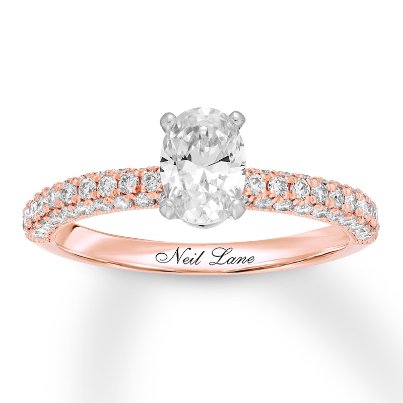 Main Image 1 of Previously Owned Neil Lane Engagement Ring 1-1/2 ct tw Diamonds 14K Rose Gold