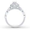 Thumbnail Image 2 of Previously Owned Neil Lane Bridal Diamond Ring 1-1/6 ct tw Oval/Round-cut 14K White Gold