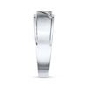 Thumbnail Image 3 of Previously Owned Men's 3-Stone Diamond Wedding Band 1/10 ct tw 10K White Gold