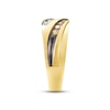 Thumbnail Image 2 of Previously Owned  Men's Brown Diamond Wedding Band 1/2 ct tw Round-cut 10K Yellow Gold