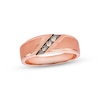 Thumbnail Image 1 of Previously Owned Men's Diamond Wedding Band 1/10 ct tw Round-cut 10K Rose Gold