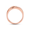 Thumbnail Image 3 of Previously Owned Men's Diamond Wedding Band 1/10 ct tw Round-cut 10K Rose Gold