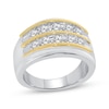 Thumbnail Image 1 of Previously Owned Men's Diamond Wedding Band 2 ct tw 10K Two-Tone Gold