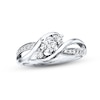 Thumbnail Image 1 of Previously Owned Three-Stone Engagement Ring 3/8 ct tw Round-cut Diamonds 14K White Gold