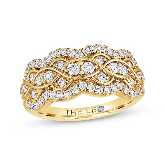 Previously Owned THE LEO Diamond Ring 3/4 ct tw Round-cut 14K Yellow Gold