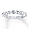 Thumbnail Image 1 of Previously Owned THE LEO Diamond Anniversary Ring 1 ct tw Round-cut 14K White Gold