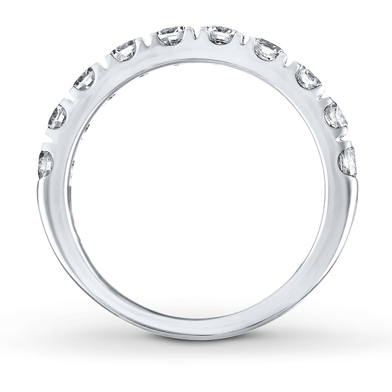 Main Image 2 of Previously Owned THE LEO Diamond Anniversary Ring 1 ct tw Round-cut 14K White Gold